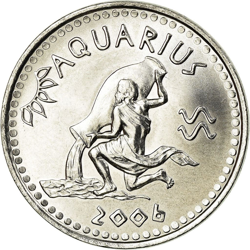 Somaliland | 10 Shillings Coin | Aquarius | Stainless steel | KM:7 | 2006