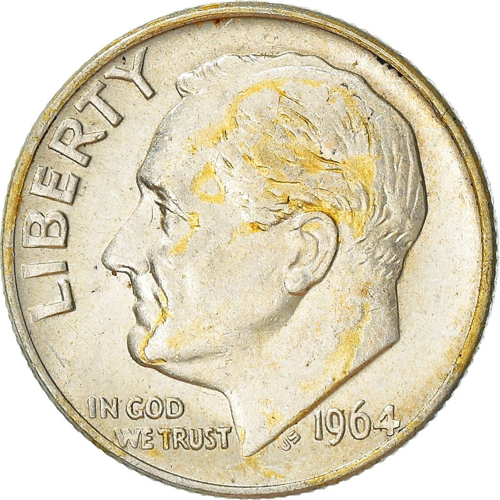 الولايات المتحدة | عملة 1 دايم | فرانكلين د. روزفلت | KM:195 | 1946 - 1964
