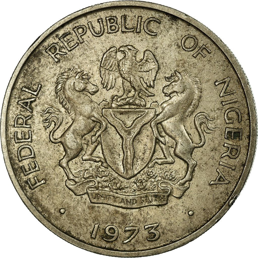 Nigeria | 25 Kobo Coin | Groundnuts | Km:11 | 1973 - 1975