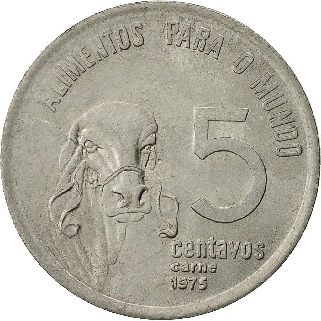 Brazil | 5 Centavos Coin | FAO | Km:587.1 | 1975 - 1978