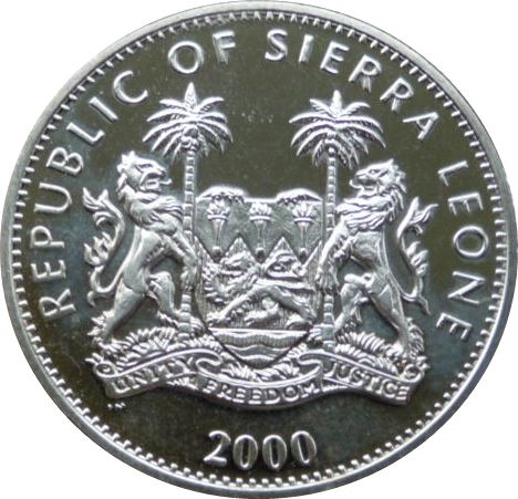 Sierra Leone 1 Dollar Coin | Chinese Dragon | KM142 | 2000