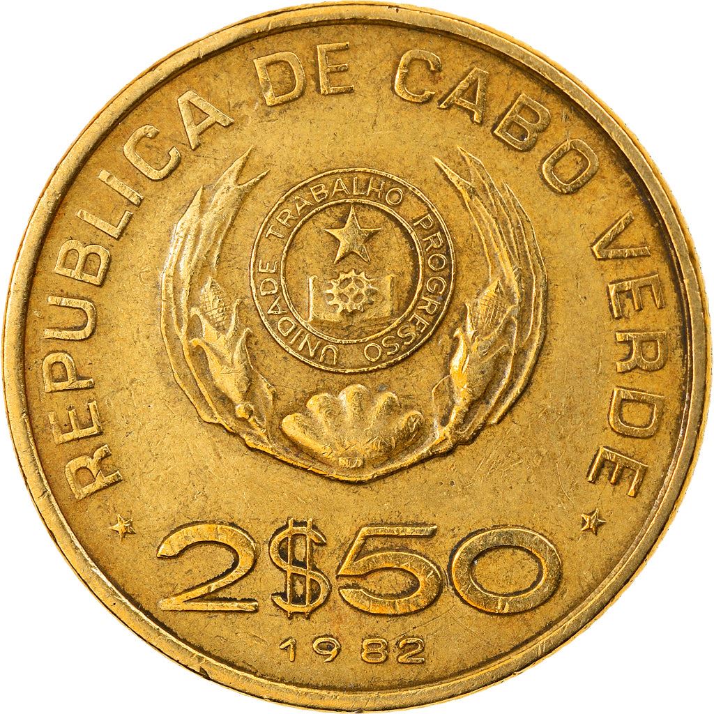 Cape Verde 2.5 Escudos Coin | FAO | Coffee Tree | KM18 | 1977 - 1982