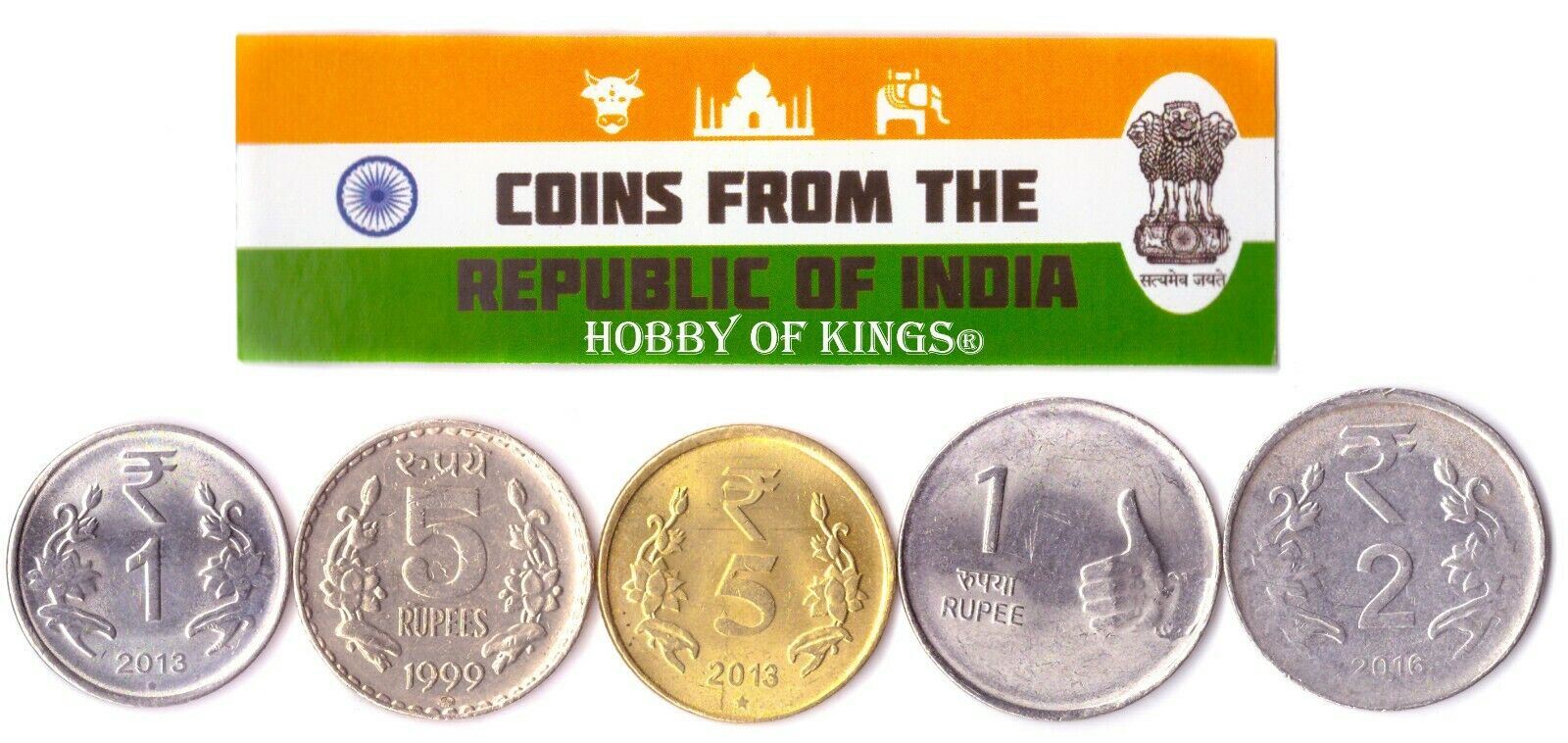 5 Mixed Coins From India | Paisa - Rupee | 1957 - 2018
