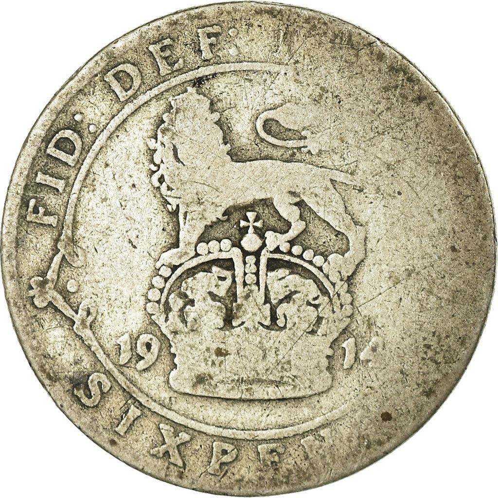 United Kingdom | 6 Pence Coin | George V | Km:815 | 1911 - 1920