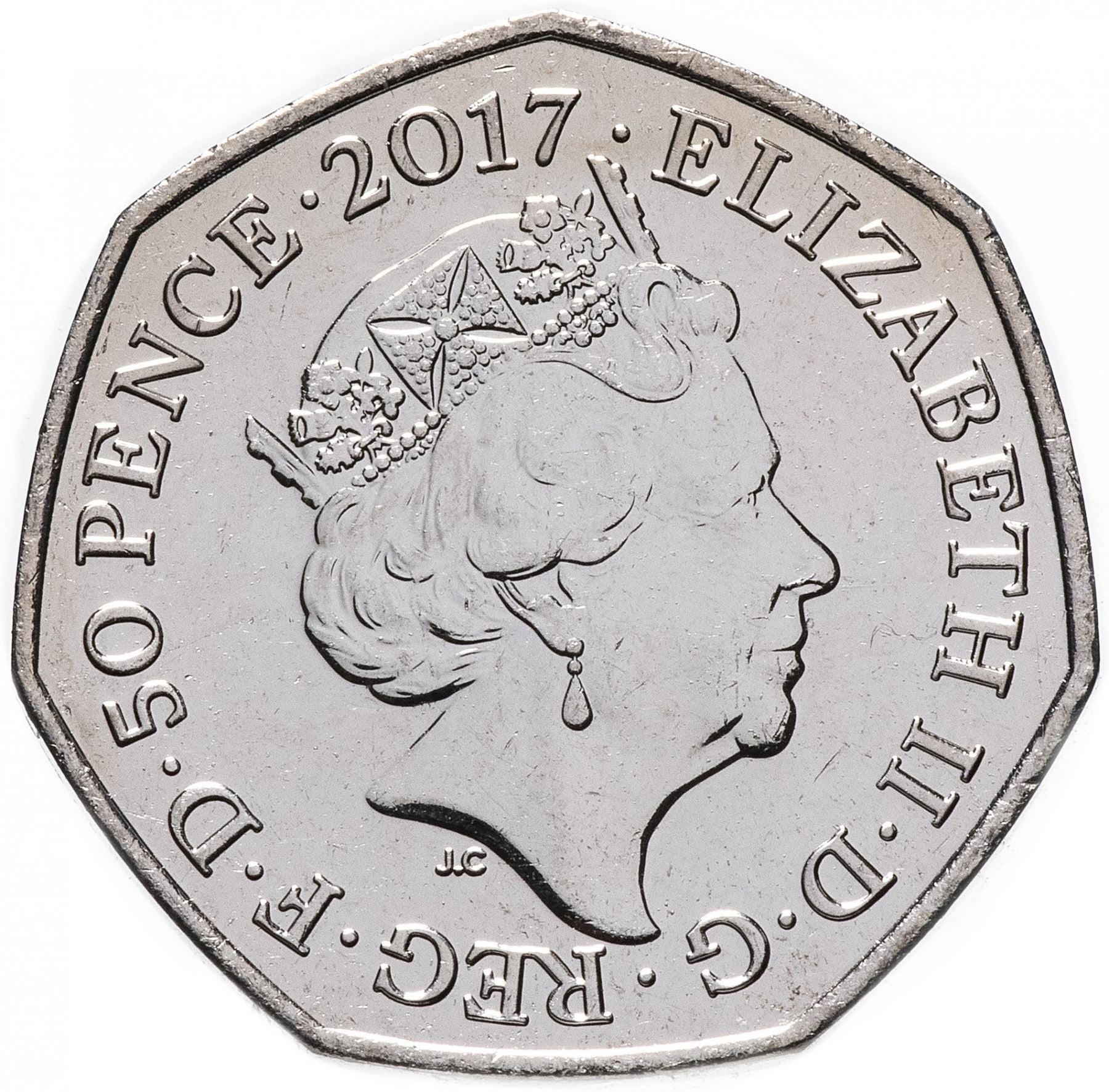 United Kingdom | 50 Pence Coin | Jeremy Fisher | KM:1432 | 2017