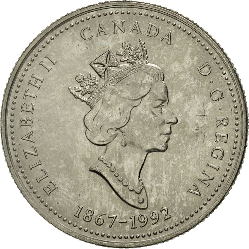 Canada | 25 Cents Coin | Quebec | Nickel | KM:234 | 1992