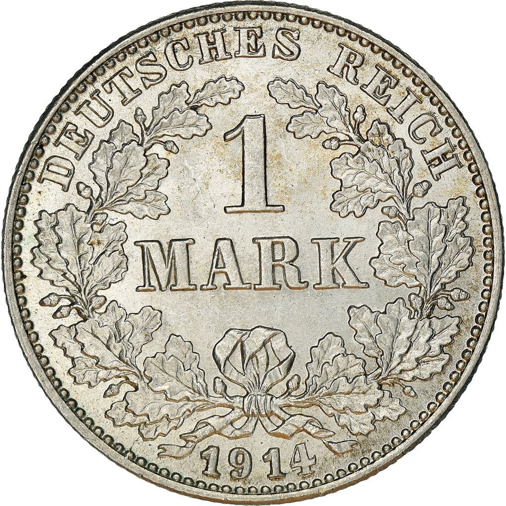 German Empire 1 Mark Coin | Deutsches Reich | Wilhelm II | Type 2 - Small Shield | KM14 | 1891 - 1916