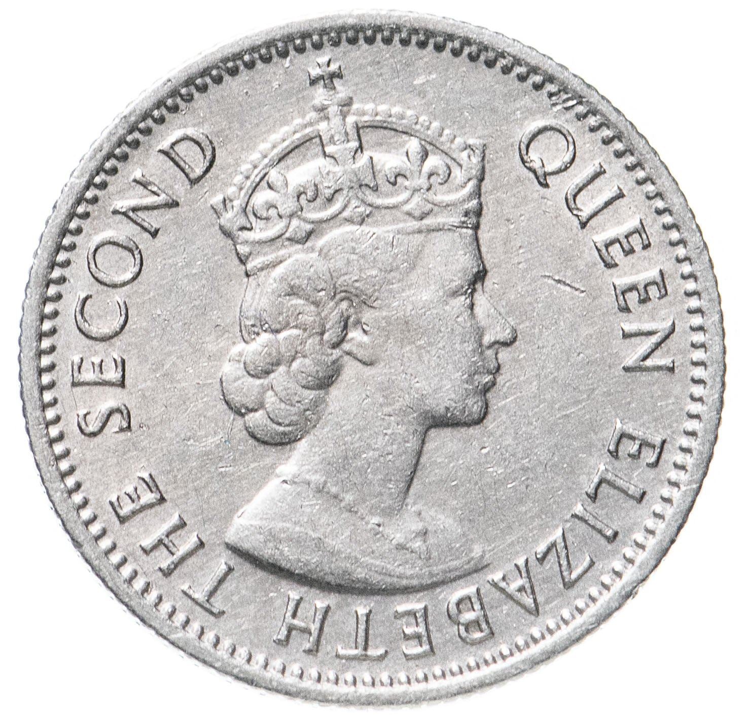 マラヤと英領ボルネオ | 5セント硬貨 | エリザベス2世 | Km:1 | 1953