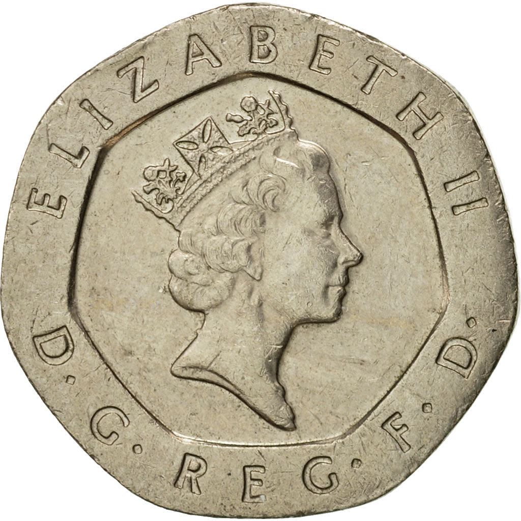 United Kingdom | 20 Pence Coin | Elizabeth II | Km:939 | 1985 - 1997