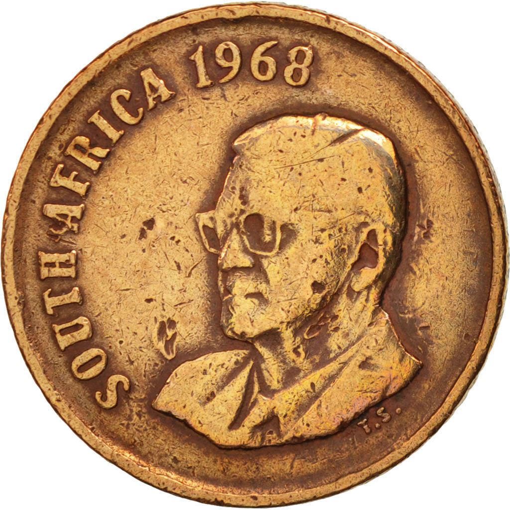 South Africa 1 Cent Coin | Charles Swart | English Legend - SOUTH AFRICA | KM74.1 | 1968