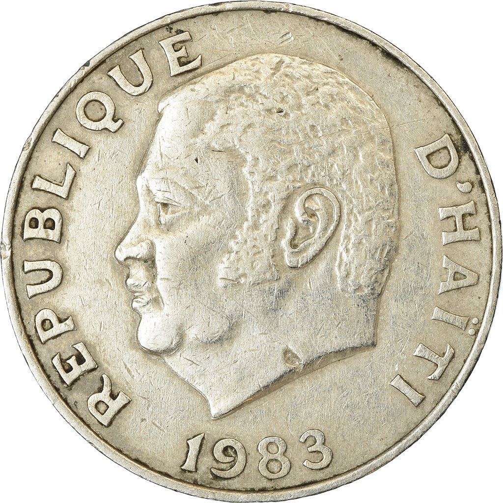 Haiti | 20 Centimes Coin | Jean-Claude Duvalier | Cannon | Km:100 | 1972 - 1983