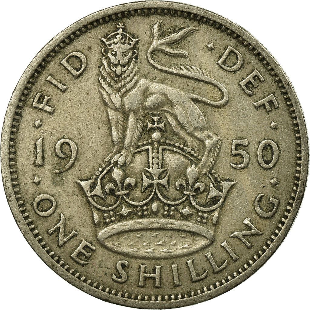 United Kingdom | 1 Shilling Coin | George VI | Km:876 | 1949 - 1952