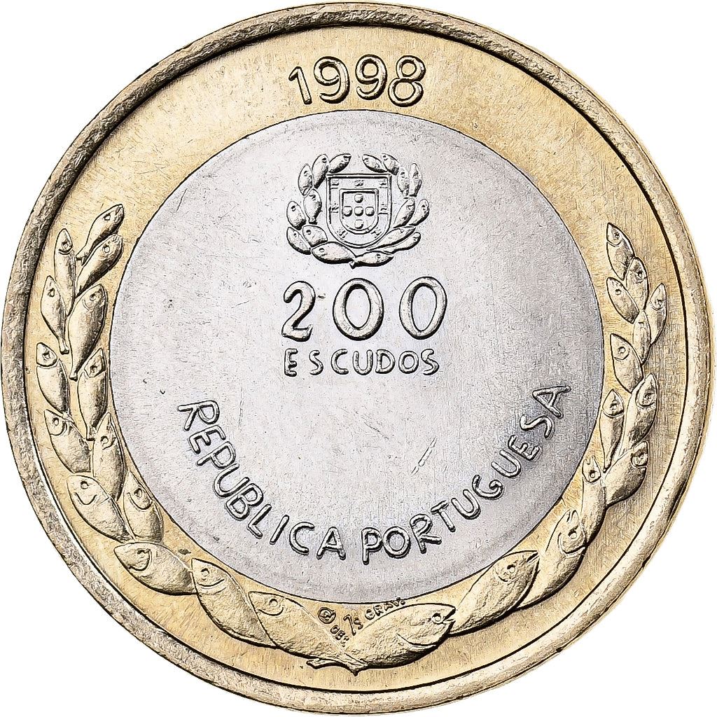 Portugal | 200 Escudos Coin | Expo '98 | Km:706 | 1998