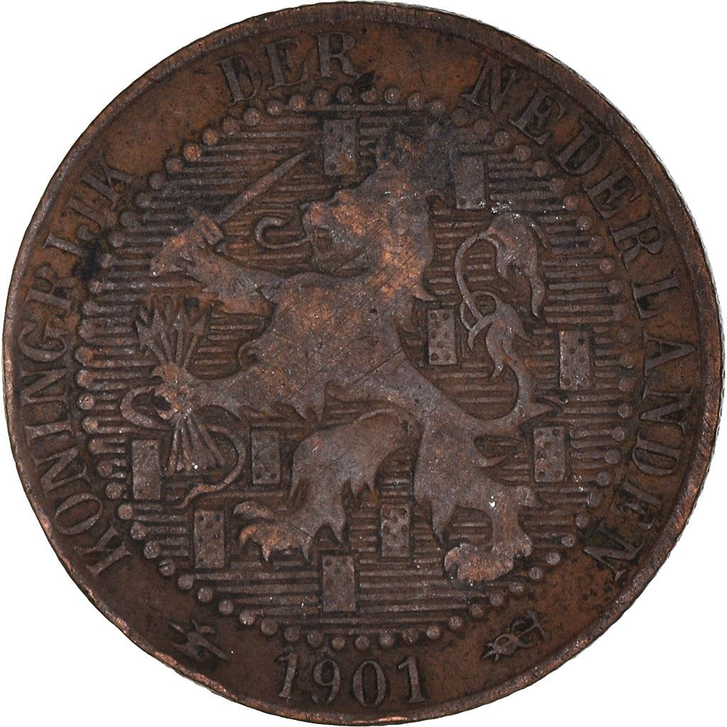 Pays-Bas | Pièce de 1 cent | Lion | Km : 131 | 1901