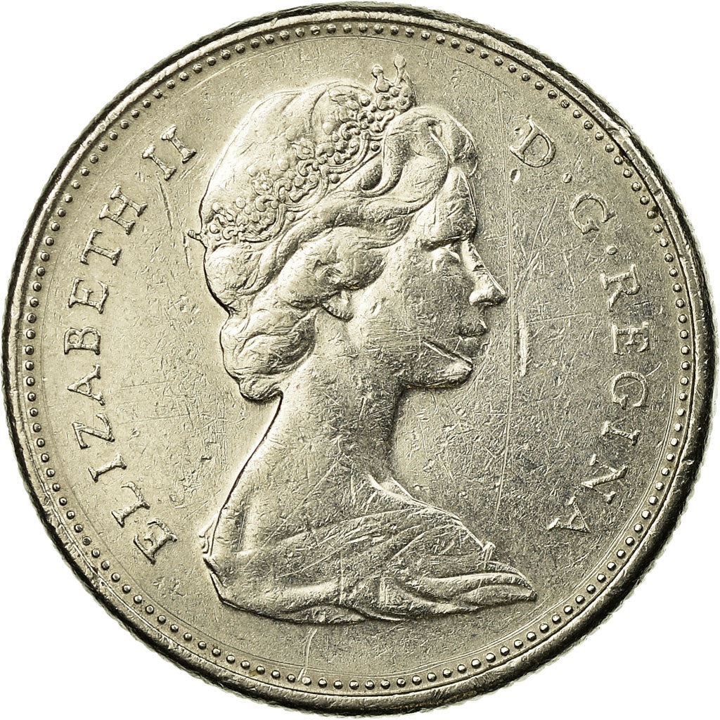 Kanada | Moneta 25 centów | Nikiel | 2. portret | KM:62b | 1968-1978