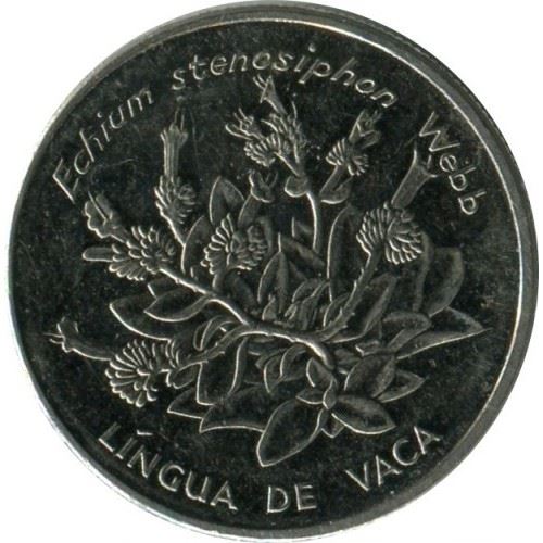 Cape Verde 10 Escudos Coin | Lingua De Vaca Flower | KM32 | 1994