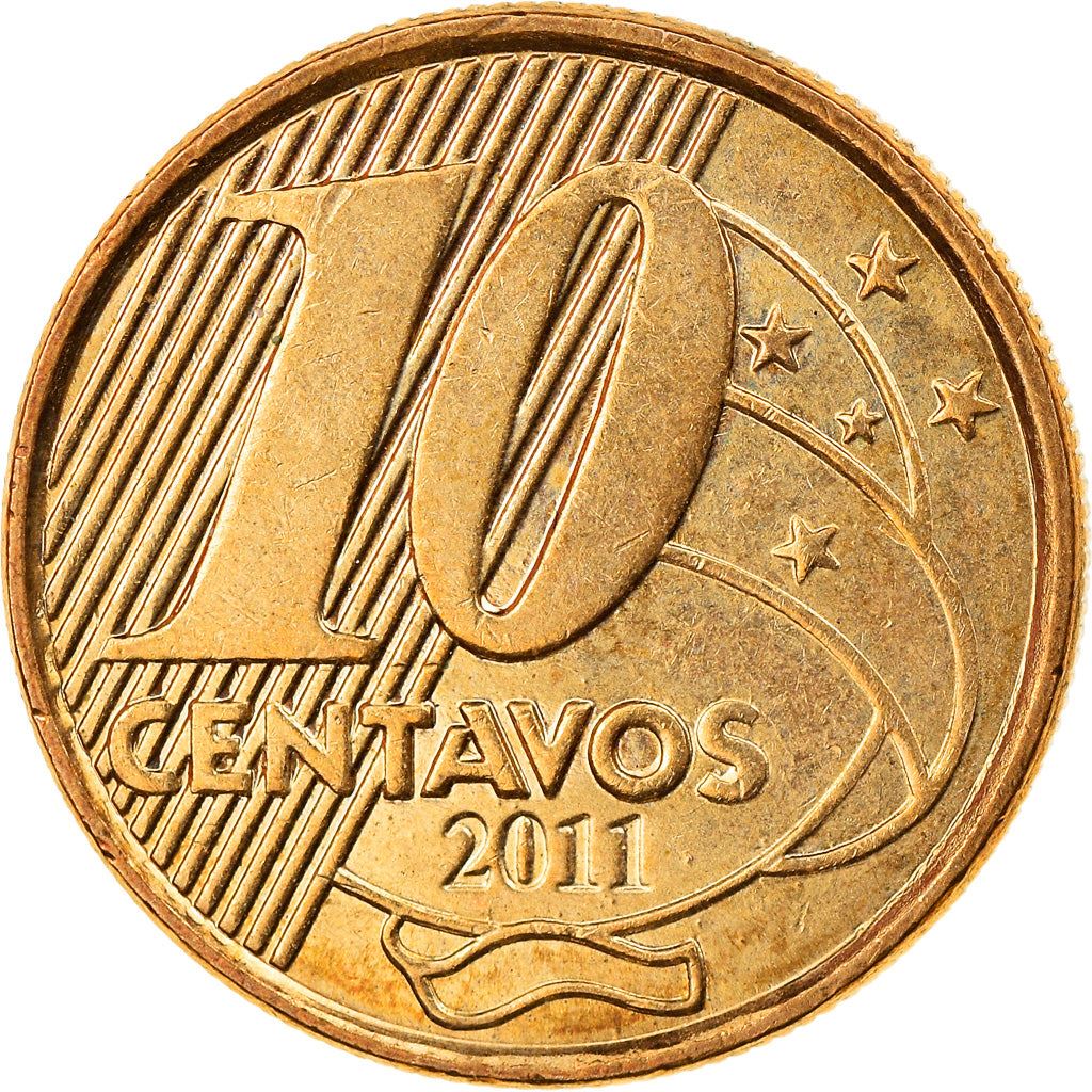 Brazil | 10 Centavos Coin | Pedro I | Km:649 | 1998 - 2024