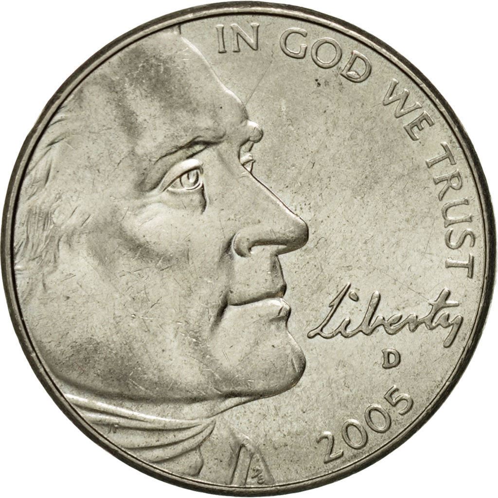 United States | 5 Cents Coin | Bison | Km:368 | 2005