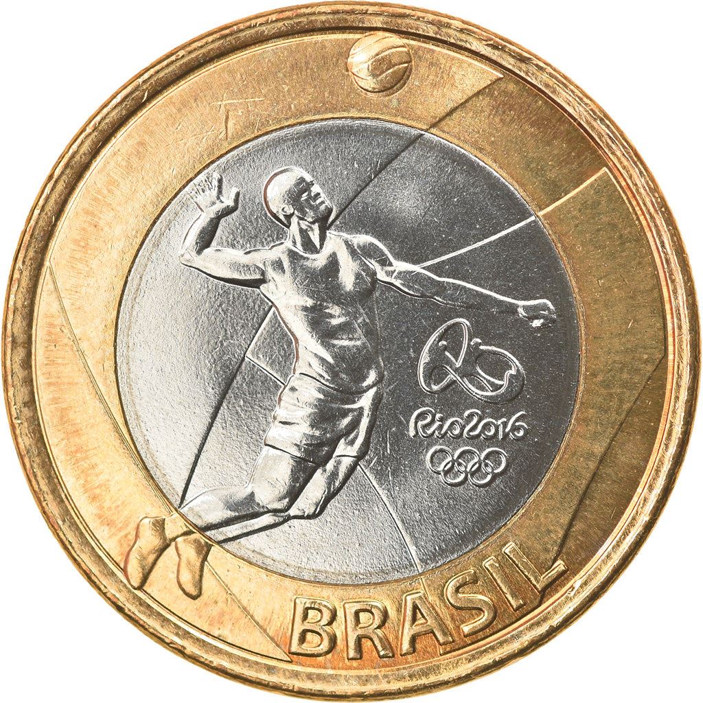 Brazil | 1 Real Coin | Volleyball | KM:709 | 2015