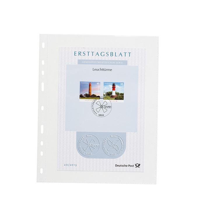 OPTIMA Banknote Sheets for Ring Binders | Packs of 50 | Different Pocket Configurations