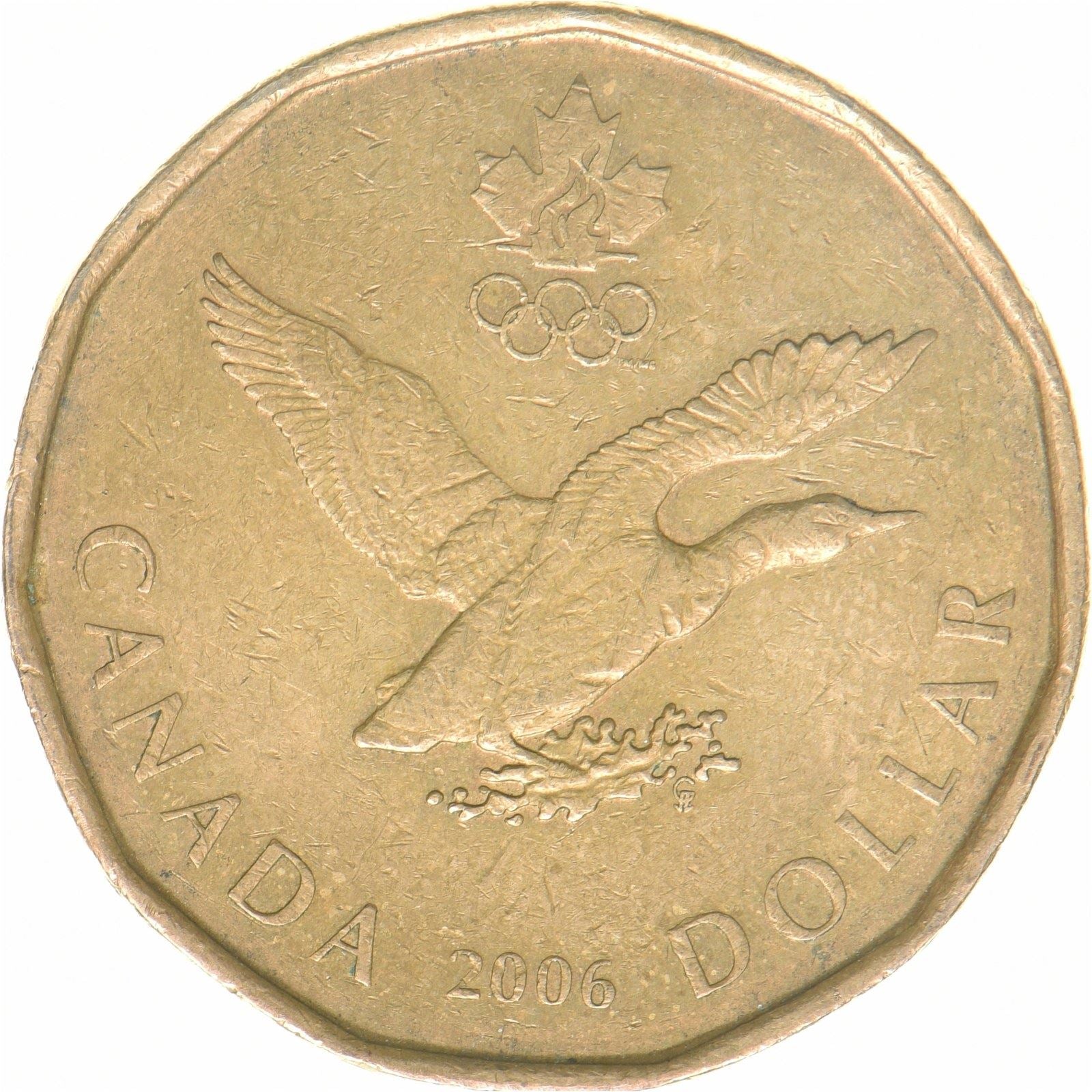 Canada | 1-dollars mønt | Lucky Loonie | Bronceret nikkel | KM:630 | 2006
