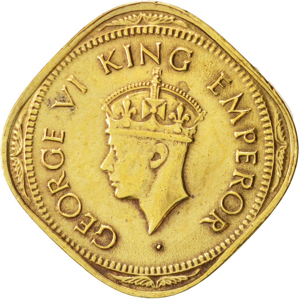 India - British | 2 Annas Coin | King George VI | Km:543 | 1945