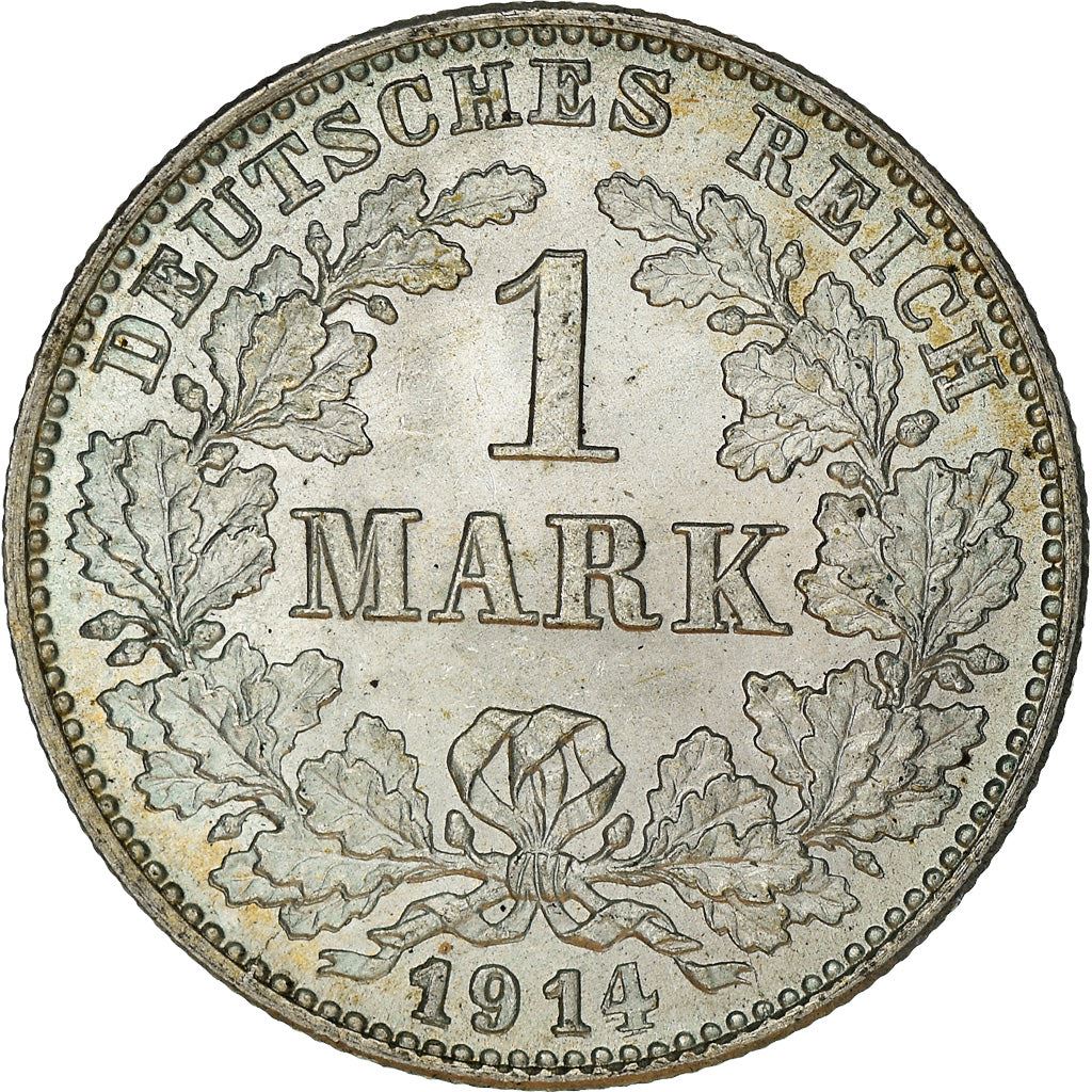 German Empire 1 Mark Coin | Deutsches Reich | Wilhelm II | Type 2 - Small Shield | KM14 | 1891 - 1916
