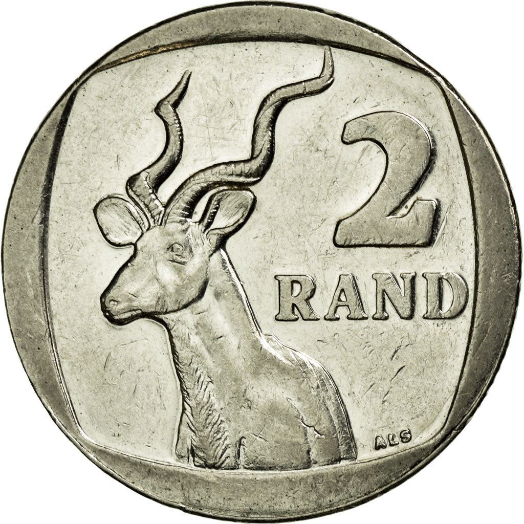 Pietų Afrika 2 Rand Suid-Afrika - Afrika Borwa Moneta KM498 2010 - 2012