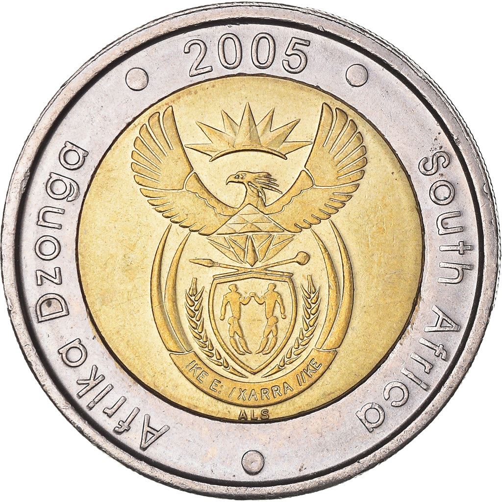 South Africa | 5 Rand Coin | Animals | Wildebeest | Gnu | Km:297 | 2005