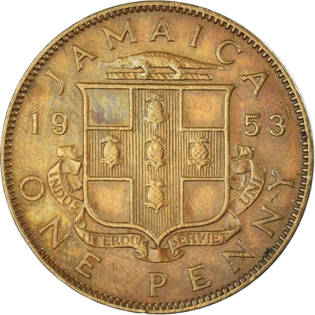 Ямайка | Монета 1 пенни | Королева Елизавета II | КМ:37 | 1953 - 1963