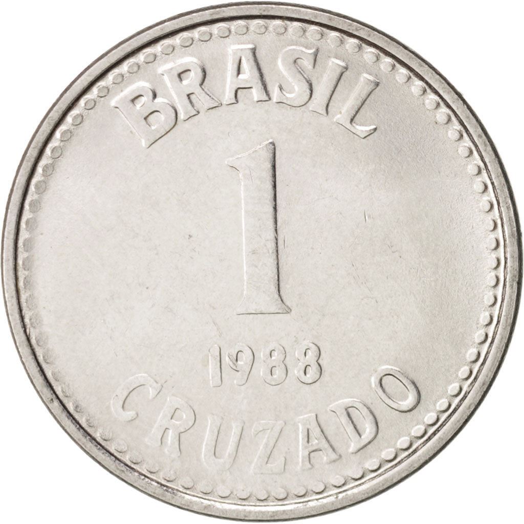 Brazil | 1 Cruzado Coin | Star | Km:605 | 1986 - 1988