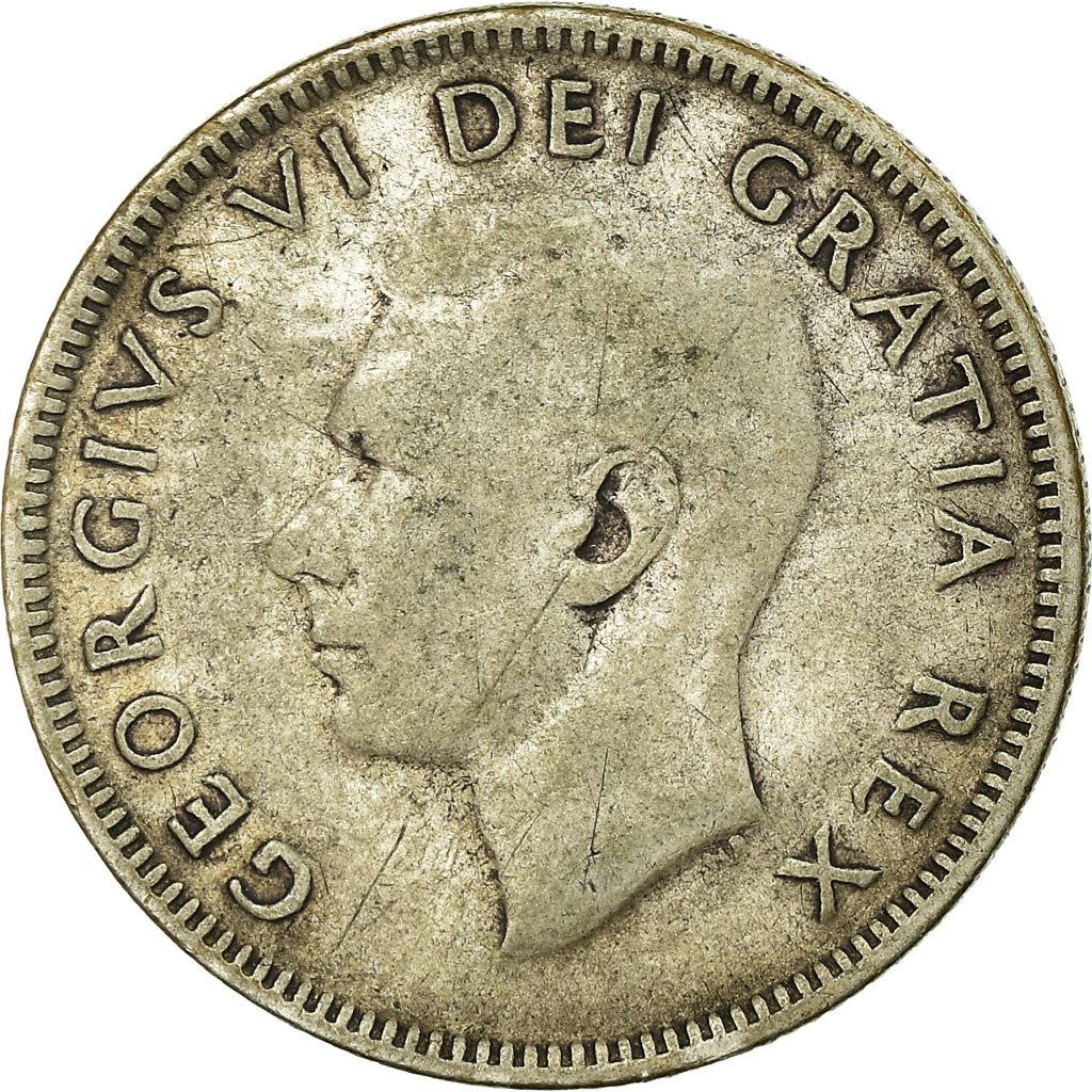 Canada | 25 Cents Coin | Silver | KM:44 | 1948-1952