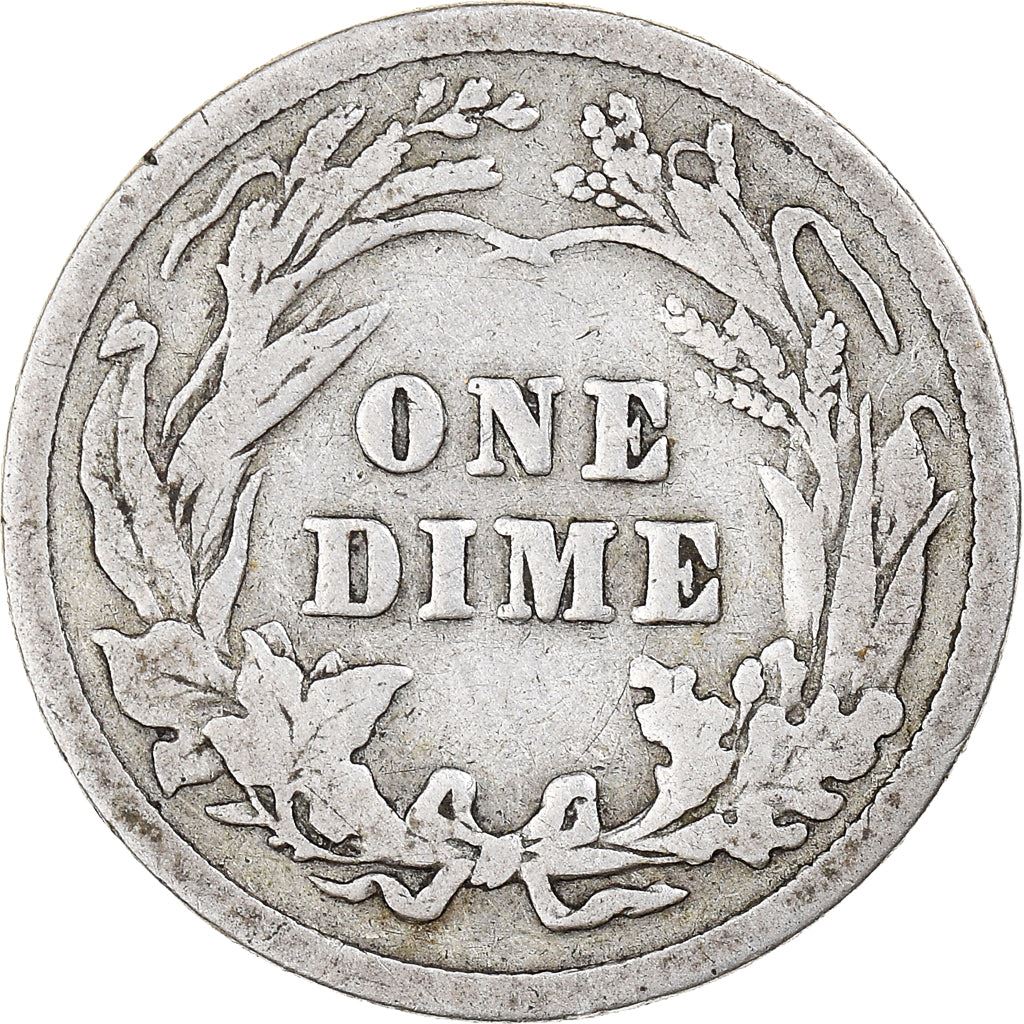 미국 | 1 다임 동전 | 바버 다임 | KM:113 | 1892 - 1916