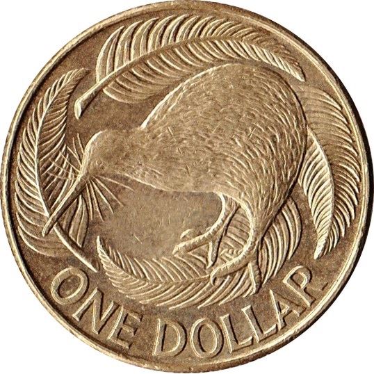New Zealand | 1 Dollar Coin | Elizabeth II | Kiwi Bird | Km:120 | 1999 - 2020