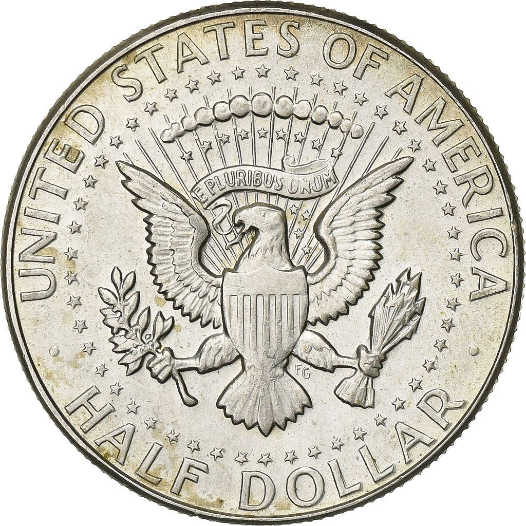 United States | ½ Dollar Coin | 40% Silver | John Fitzgerald Kennedy | Billon (.400 silver) | KM:202a | 1965-1970