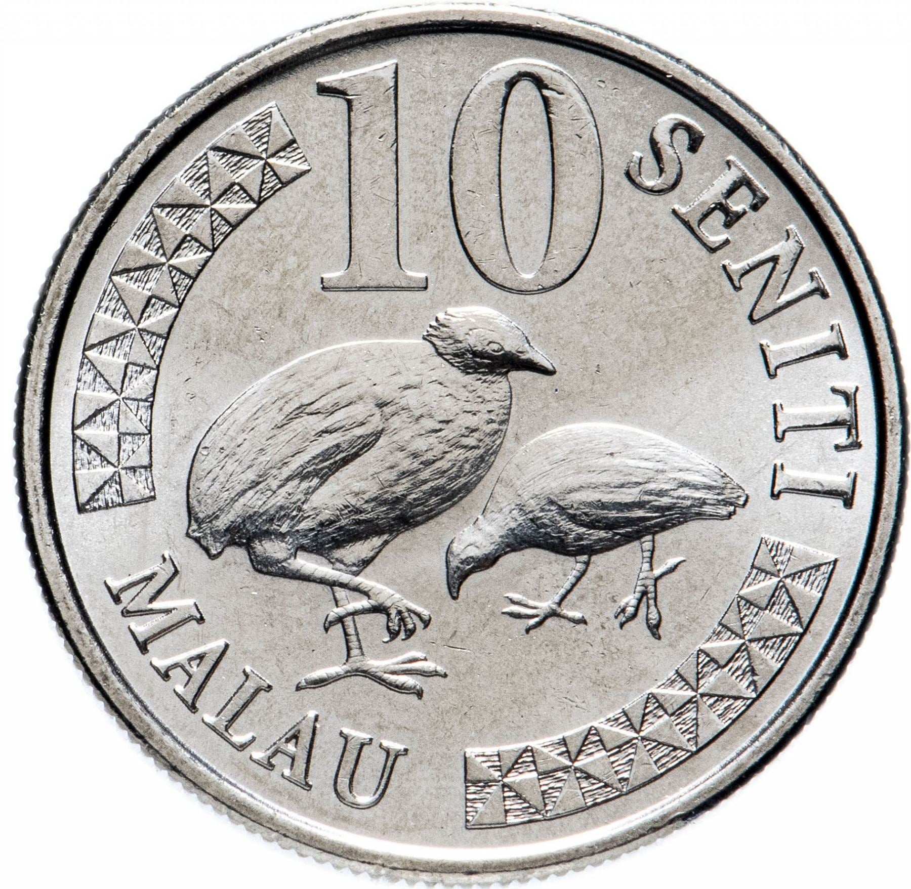 Tonga | Moneta da 10 Seniti | Re Tupou VI | Uccelli Malau | KM:238 | 2018 - 2022