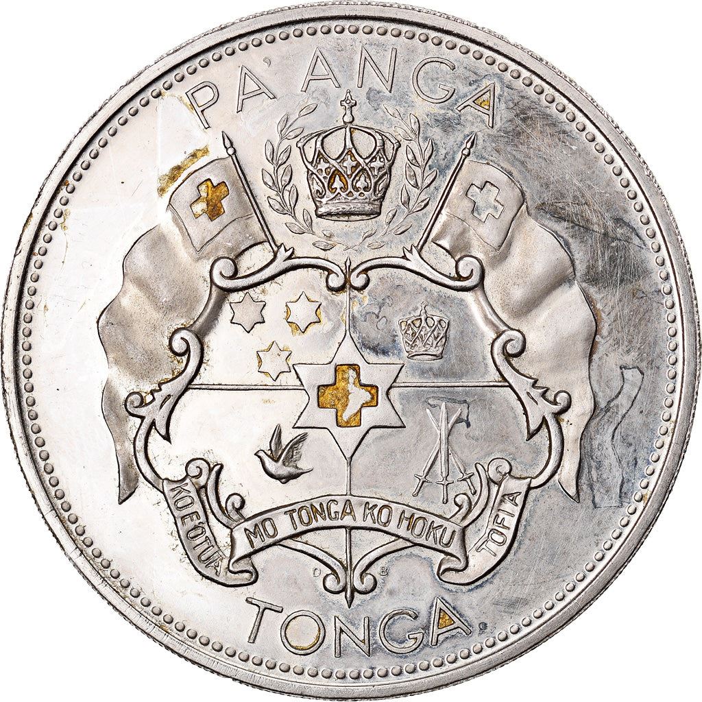 Tonga | 1 moneta Pa'Anga | Regina Tupou III | Stella | Km:11 | 1967