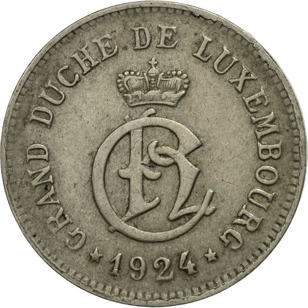 Luxembourg | 10 Centimes Coin | Copper-Nickel | Km:34 | 1924