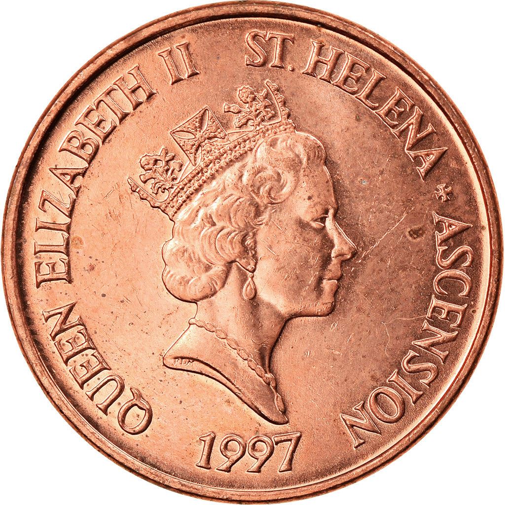 סנט הלנה ואסנשן | מטבע של 1 פני | אליזבת השנייה | טונה | Km:13A | 1997 - 2022