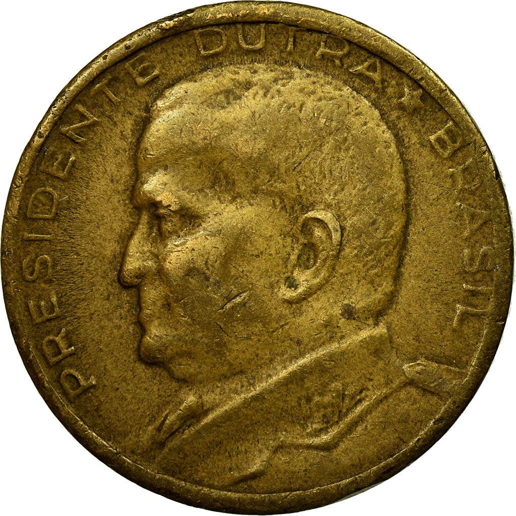 Brazil | 50 Centavos Coin | Eurico Gaspar Dutra | Km:563 | 1948 - 1956
