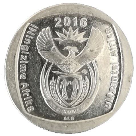 Pietų Afrika 1 Randas iNingizimu Afrika - uMzantsi Afrika Moneta KM333 2004 - 2016