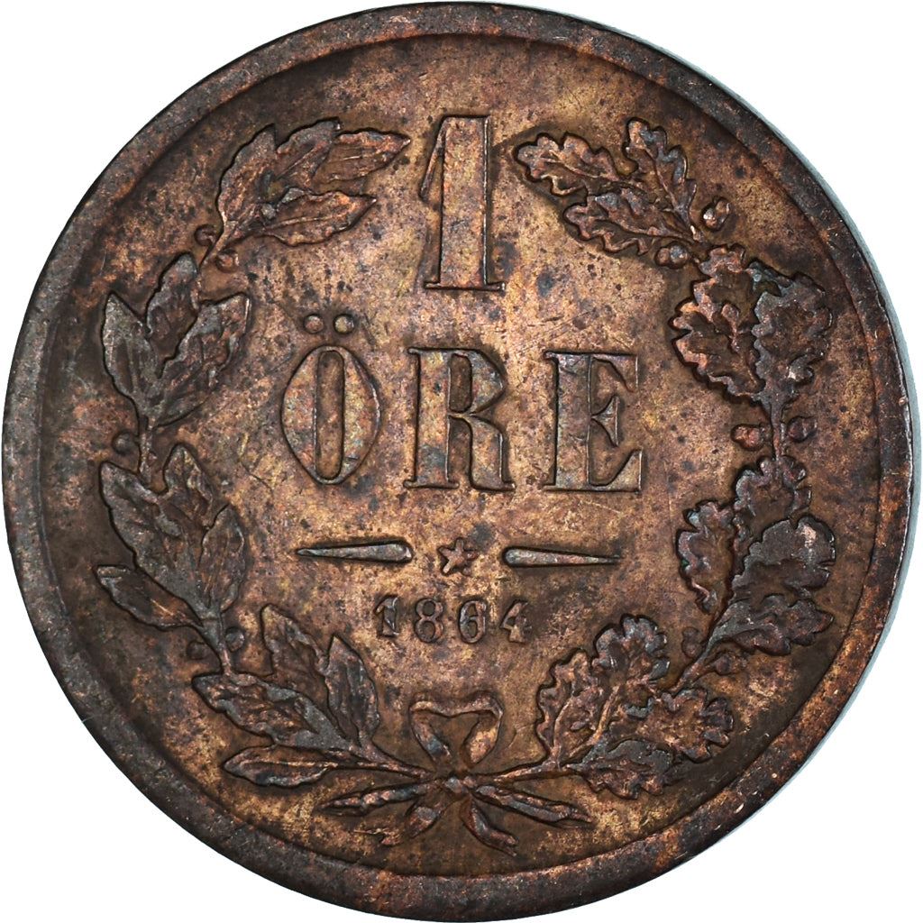 Sverige | 1 Öre Mønt | Carl XV | Km:705 | 1860 - 1872