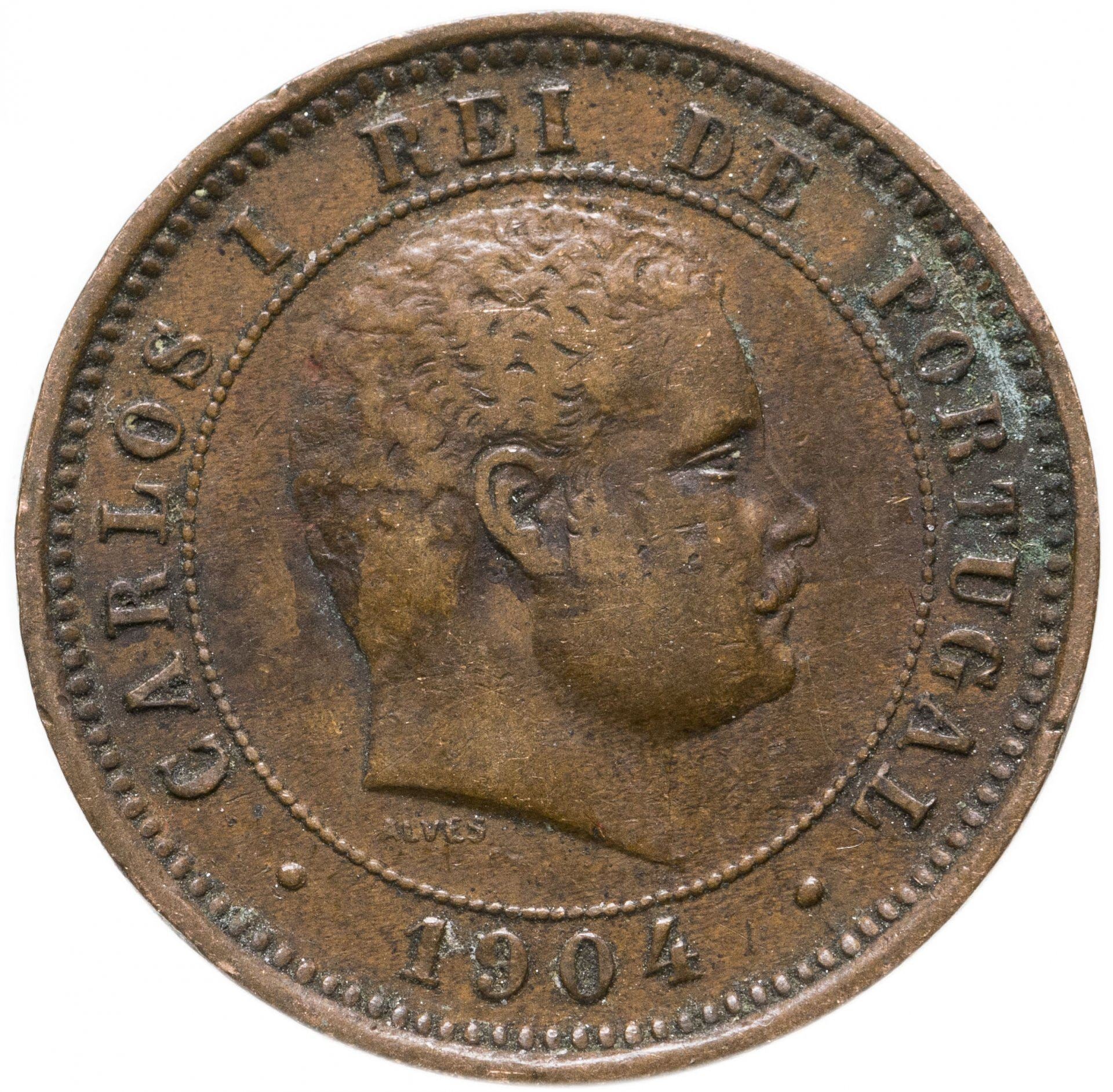 Portugal | 5 Reis Mønt | Charles I | KM:530 | 1890 - 1906