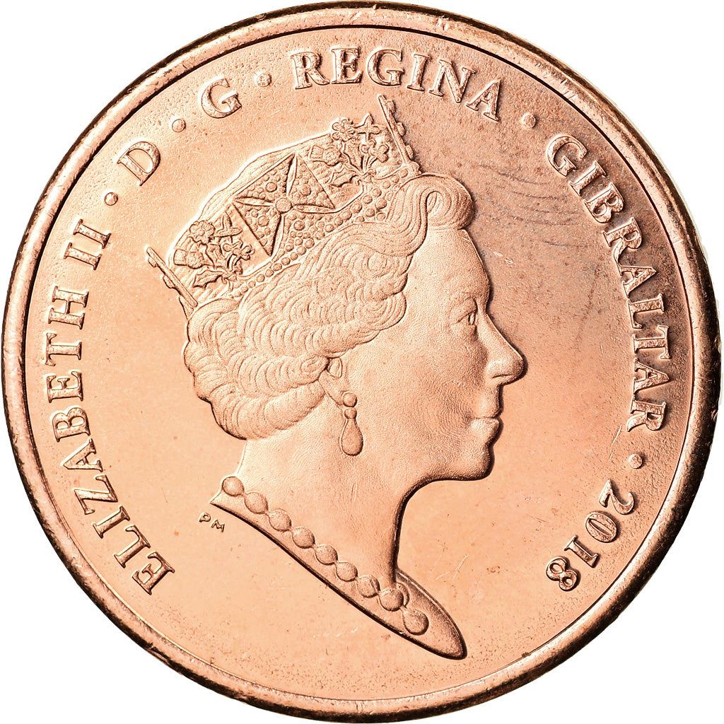 Gibraltar | 2 Pence Coin | Calpe House | Km:1619 | 2018