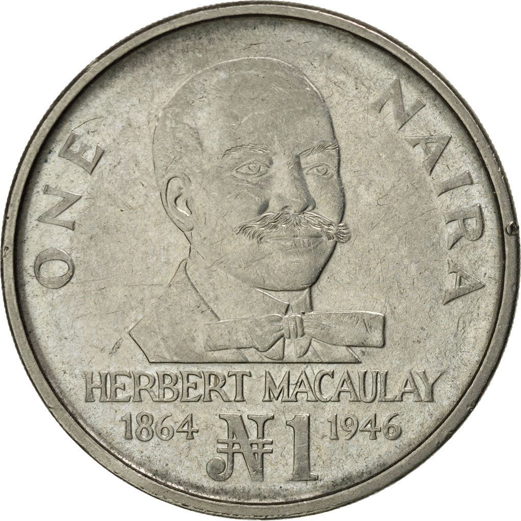 Nigeria | 1 Naira Coin | Herbert Macaulay | Km:14 | 1991 - 1993