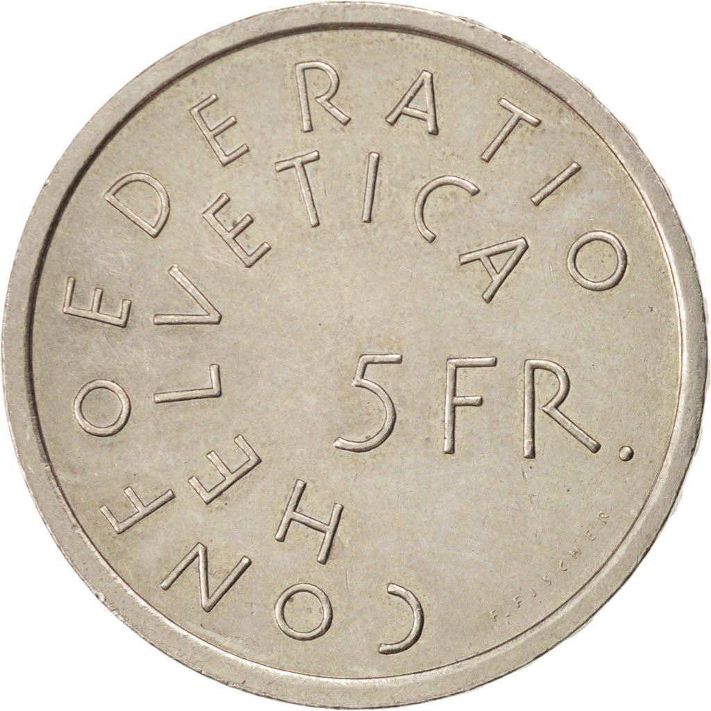 Switzerland | Swiss | 5 Francs Coin | Historic Preservation | KM53 | 1975