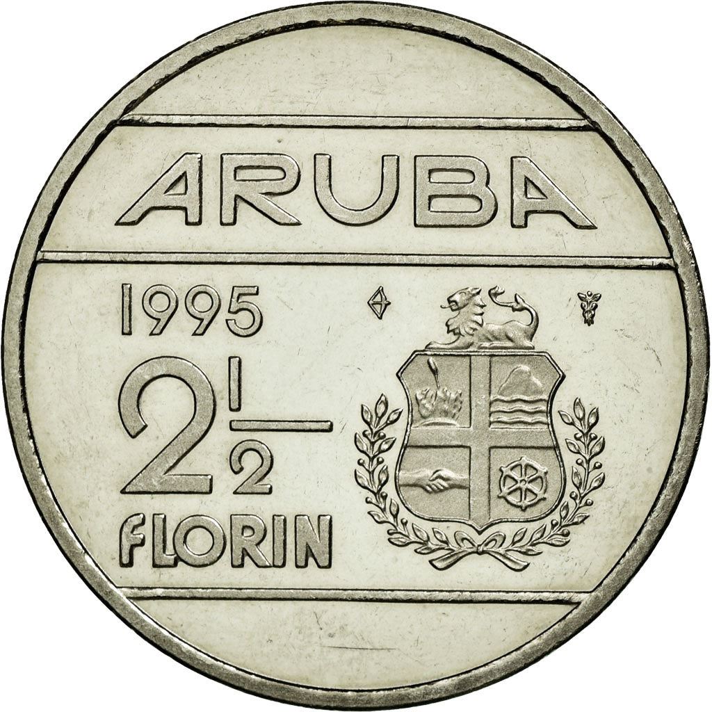 Aruba 2.5 Florin Coin | Queen Beatrix | KM6 | 1986 - 2013