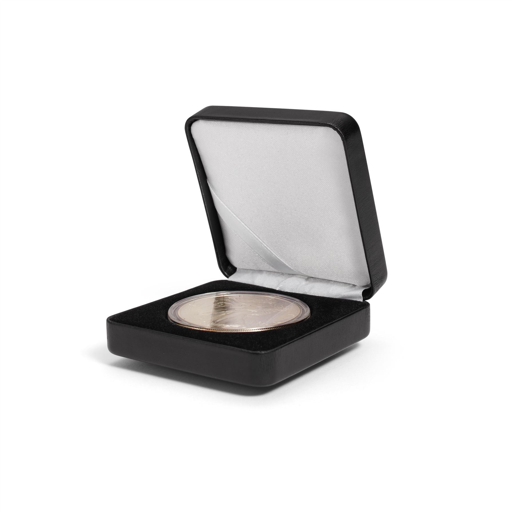 NOBILE Single Coin Box | Box for Presenting Coins in Round GRIPS Capsules | Different Compartment Sizes