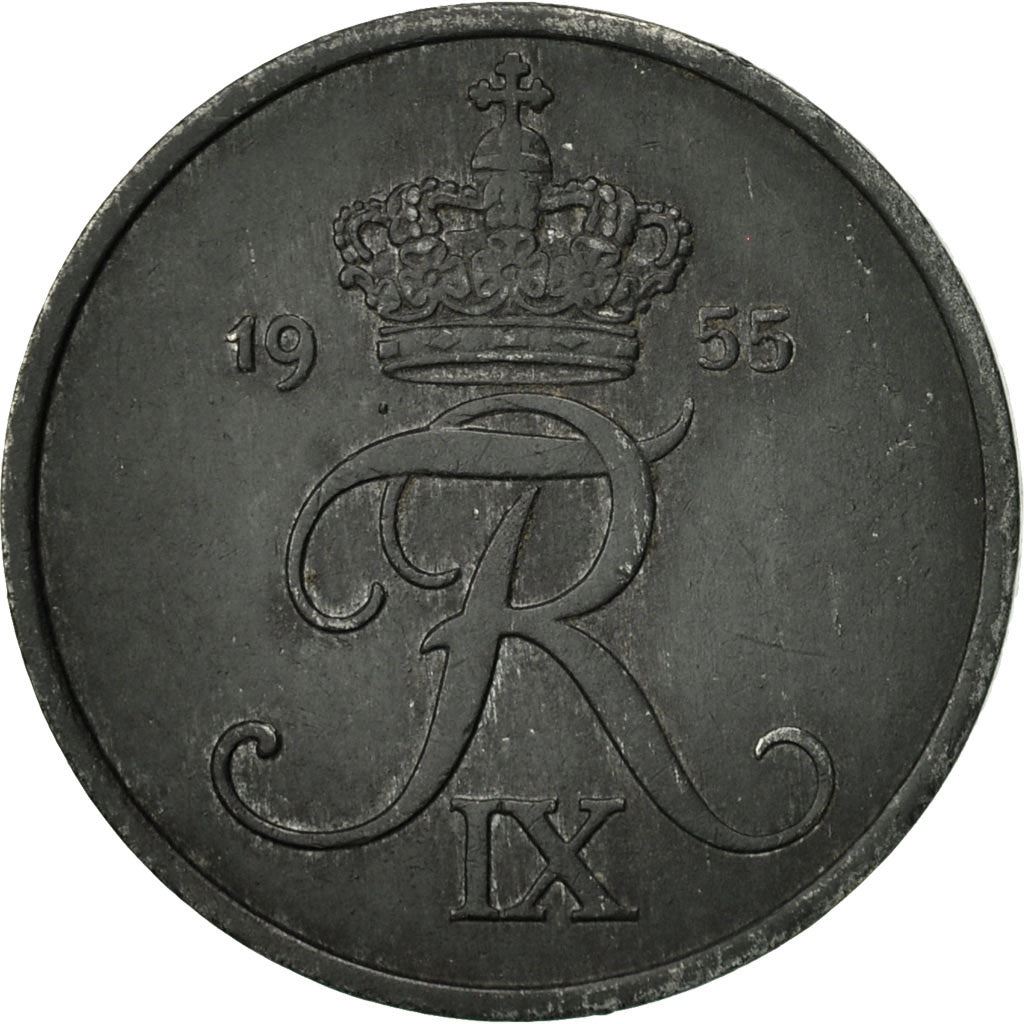 Denmark | 5 Ore Coin | Monogram | Km:843 | 1950 - 1964