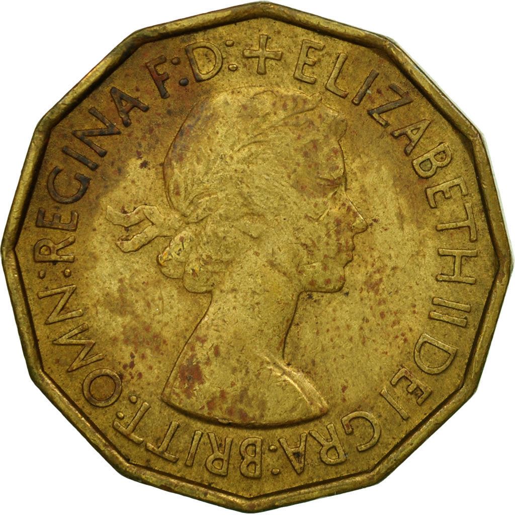 United Kingdom | 3 Pence Coin | Elizabeth II | Km:886 | 1953